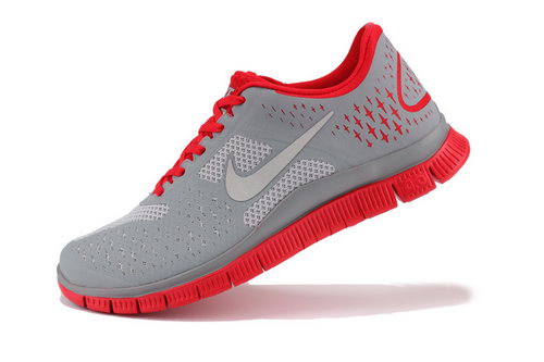 Nike Free Run 4.0 Mens The Gray Red Online